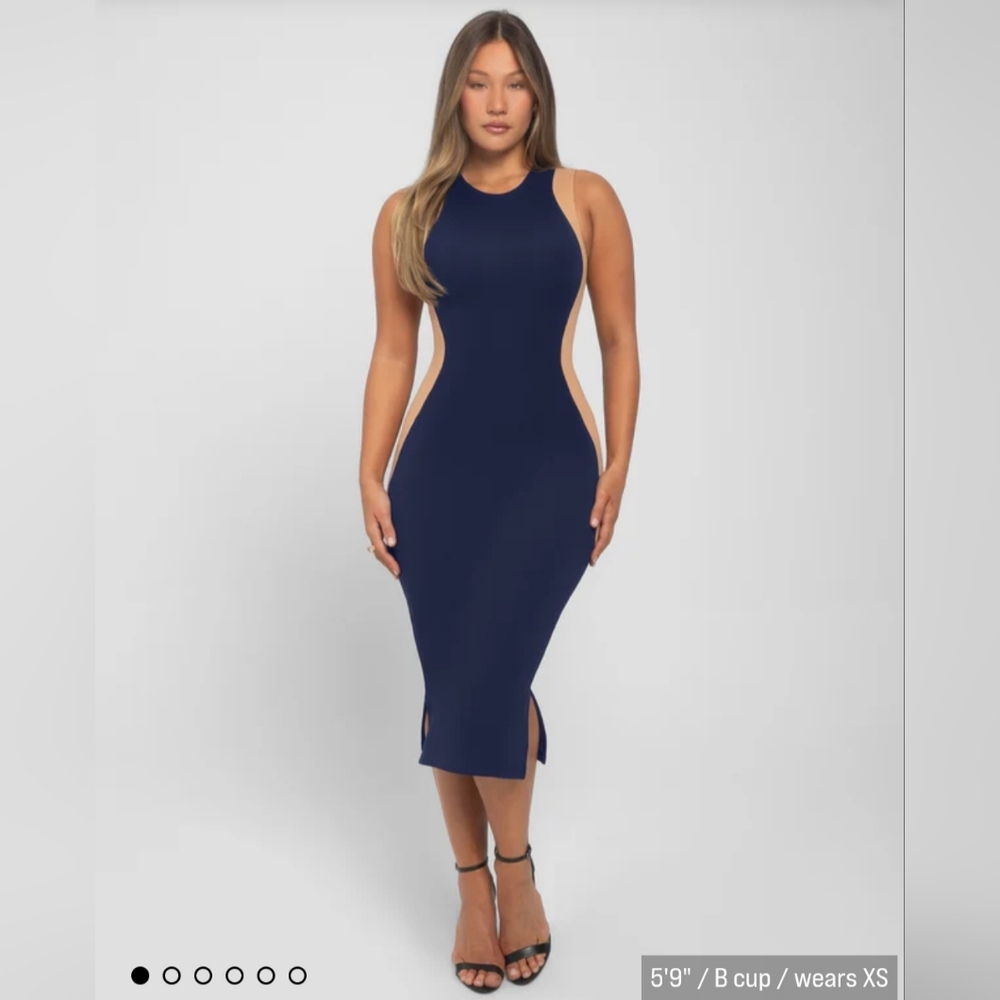 Illusion Column Dress